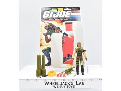 Backblast V1 W/Cardback 100% Complete GI Joe 1989 Hasbro Action Figure Vintage