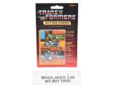 Mirage Sealed Pack Card #123 Transformers Trading Action Cards 1985 G1