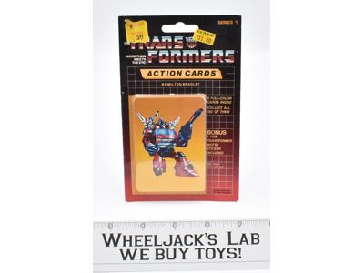 Inferno Sealed Pack Card #7 of Transformers Trading Action Cards 1985 G1