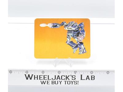 Shockwave Card 122 Variant REVERSED Transformers Action Trading Cards 1985 G1