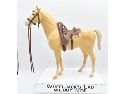 Thunderbolt Palomino Horse Best of the West Johnny West Marx 12" 1/6 Vintage