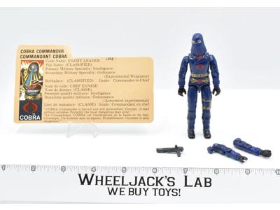 Cobra Commander CANADA Enemy Leader V1 100% Complete GI Joe 1984 Hasbro Vintage