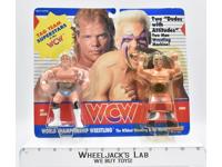 Lex Luger &amp; Sting Dues w Attitudes NEW 1990 WCW Galoob Wrestling Action Figures