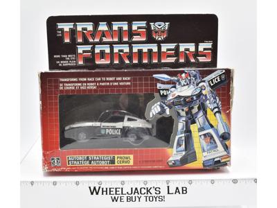 Prowl NEAR MINT FIGURE W Canadian Box Complete 1984 Hasbro G1 Transformers