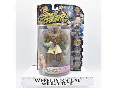 Sagat White Trunks Street Fighter ReSaurus 1999 Capcom NEW MOSC Action Figure