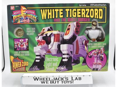 White Tigerzord Power Zord System W Box MMPR Power Rangers 1994 Bandai