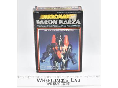 Baron Karza w Box &amp; Instructions Mego Micronauts Vintage Action Figure 1977