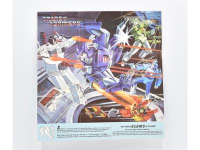 Metroplex Insert Poster Glow n The Dark G1 Transformers Hasbro Action Figure