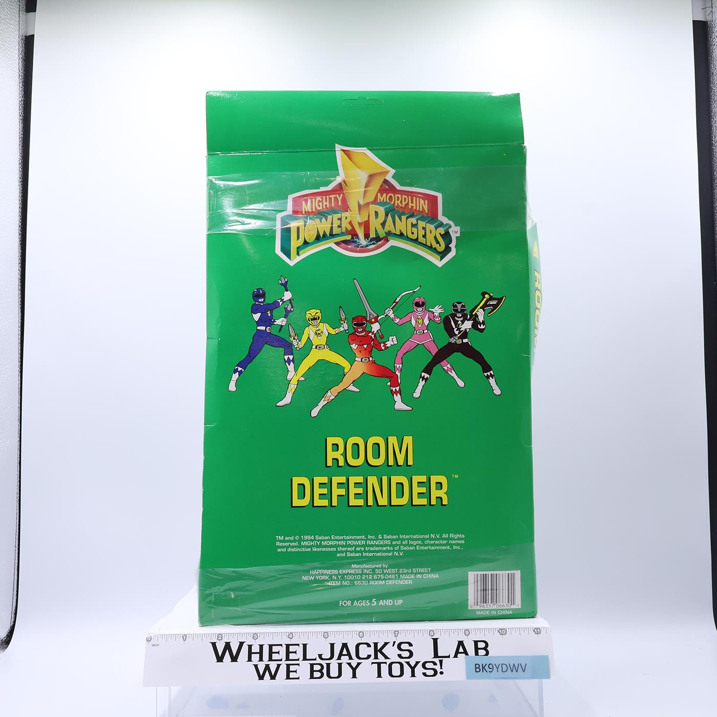 Room Defender Mighty Morphin Power Rangers 1994 Happiness Express NEW SEALED