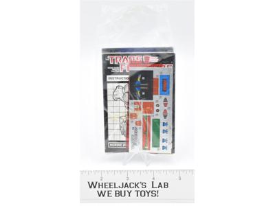 Sludge Decal Sticker Sheet PACKET G1 Transformers 1985 Vintage Hasbro