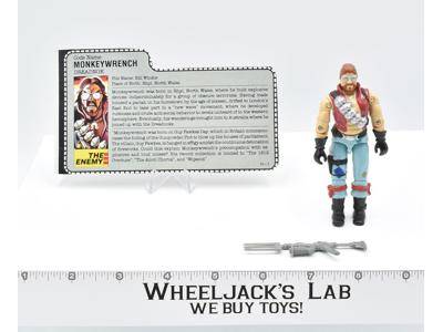 Monkeywrench Dreadnok 100% Complete 1986 GI Joe Vintage Hasbro Action Figure