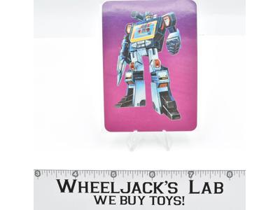 Soundwave Card 104 Variant Color Transformers Action Trading Cards 1985 G1