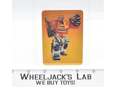 Blaster Card 19 Variant Color Transformers Action Trading Cards 1985 G1