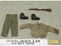 GI Joe Army Fatigue Shirt Pants Rifle Boots 1964 Vintage Hasbro 12" Accessory