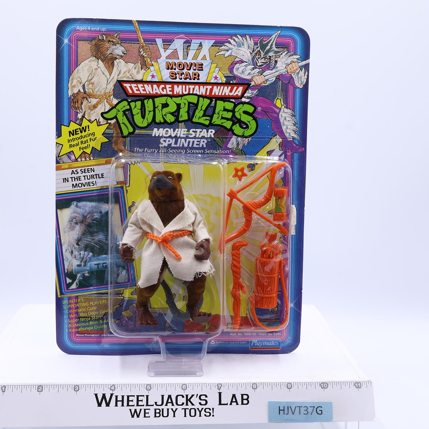 Movie Star Splinter Teenage Mutant Turtles TMNT 1992 Playmates NEW Unpunched