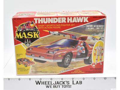 Thunderhawk W/Matt Trakker Action Figure Vehicle W/ Box MASK 1985 Kenner Vintage