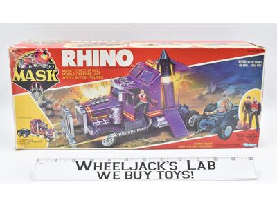 Rhino Bruce Sato Matt Trakker 100% Complete w Box MASK 1985 Kenner Vintage