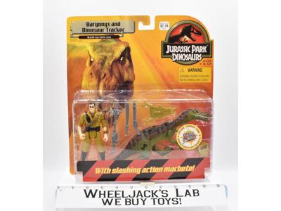 Baryonyx &amp; Dinosaur Tracker NEW Jurassic Park Dinosaurs Hasbro 1999