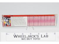 Jazz Action Figure Tech Spec 1984 Vintage Hasbro G1 Transformers