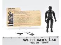 Snake Eyes Straight Arm 100% Complete GI Joe 1982 Hasbro Action Figure