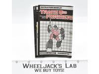 Roadbuster Action Figure Instruction Manual Booklet 1985 Hasbro G1 Transformers
