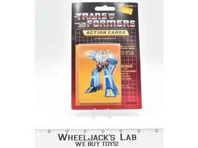 Starscream Sealed Pack Card #98 G1 Transformers Trading Action Cards 1985