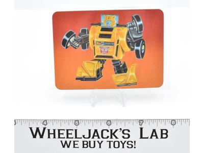 Bumblebee Card 28 Variant Color Transformers Action Trading Cards 1985 G1