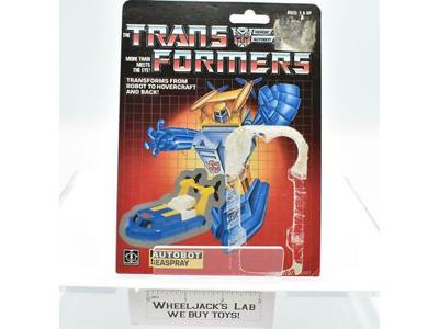 Seaspray Cardback Vintage Hasbro 1985 G1 Transformers Hasbro Action Figure