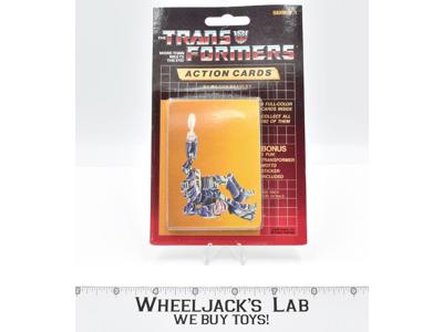 Shockwave Sealed Pack Card #122 Transformers Trading Action Cards 1985 G1