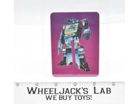 Soundwave Card 104 Variant Color Transformers Action Trading Cards 1985 G1