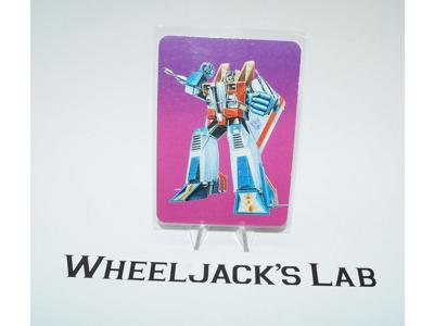 Starscream Card 98 Variant Color Transformers Action Trading Cards 1985 G1