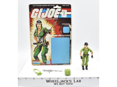 Lady Jaye V1 W/Cardback 100% Complete GI Joe 1985 Hasbro Action Figure Vintage