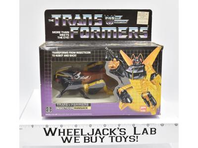 Ransack MIB NR MINT FIGURE UNUSED STICKERS 1985 Vintage Hasbro G1 Transformers