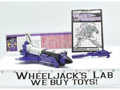 Astrotrain ~ 100% Complete 1985 Hasbro G1 Transformers Action Figure WITH PAPERS