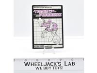 Rampage Action Figure Vintage Instruction Manual 1986 Hasbro G1 Transformers
