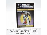 Megatron Action Figure Vintage Instruction Manual 1984 Hasbro G1 Transformers