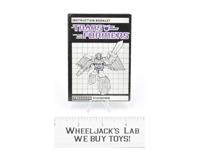 Divebomb Action Figure Instruction Manual Booklet 1986 Hasbro G1 Transformers