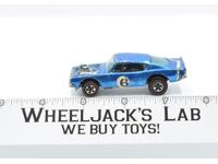 King Cuda Blue DARK INT 1969 Redline Hot Wheels Mattel Vintage Redline RL