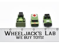 Lot Military Vehicles x3 1988 Micro Machines Lewis Galoob Vintage
