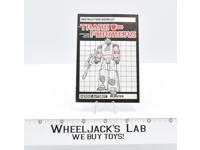 Blaster Action Figure Instruction Manual Booklet 1985 Hasbro G1 Transformers