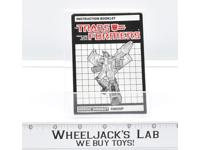 Swoop Action Figure Instruction Manual Booklet 1985 Hasbro G1 Transformers