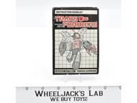 Omega Supreme Action Figure Instruction Manual 1985 Hasbro G1 Transformers