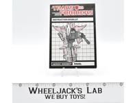 Snarl Action Figure Instruction Manual Booklet 1985 Hasbro G1 Transformers