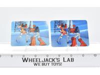 Starscream 2 Cards #78 Variant Color Transformers Action Trading Cards 1985 G1