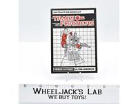 Ultra Magnus Action Figure Instruction Manual Booklet 1986 G1 Transformers