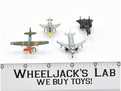 Lot Jets &amp; Airplane x4 1988 Micro Machines Lewis Galoob Vintage