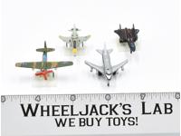 Lot Jets &amp; Airplane x4 1988 Micro Machines Lewis Galoob Vintage