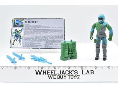 Flak Viper V1 100% Complete GI Joe 1992 Hasbro Action Figure Vintage