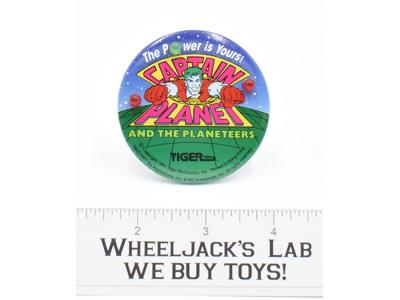 CAPTAIN PLANET TOY FAIR 1991 LED ELECTRONIC LIGHT UP BUTTON TIGER TOYS