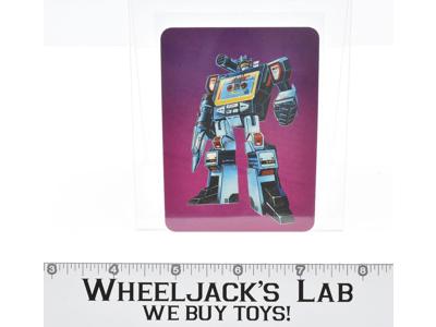 Soundwave Card 104 Variant Color Transformers Action Trading Cards 1985 G1